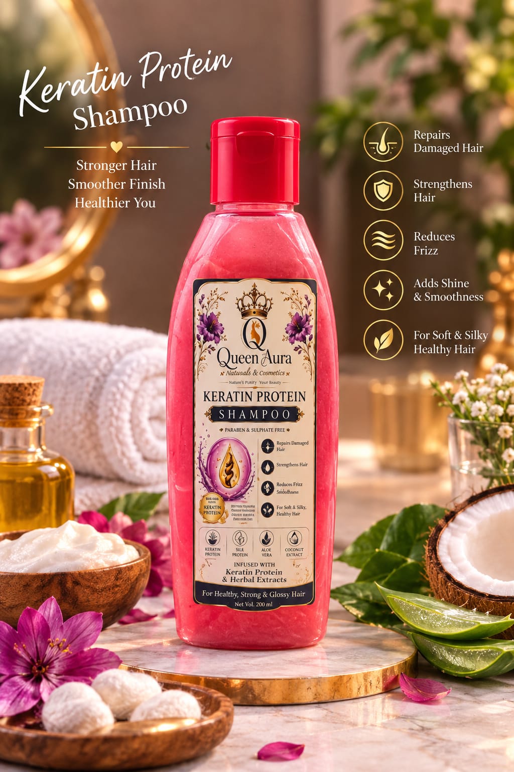 Keratin protein shampoo 200ml