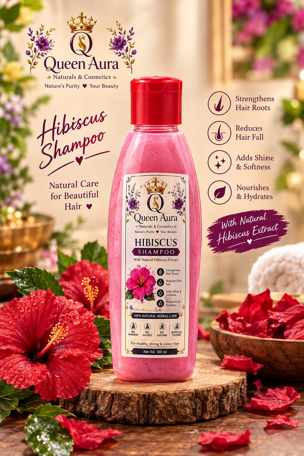hibiscus shampoo 100ml