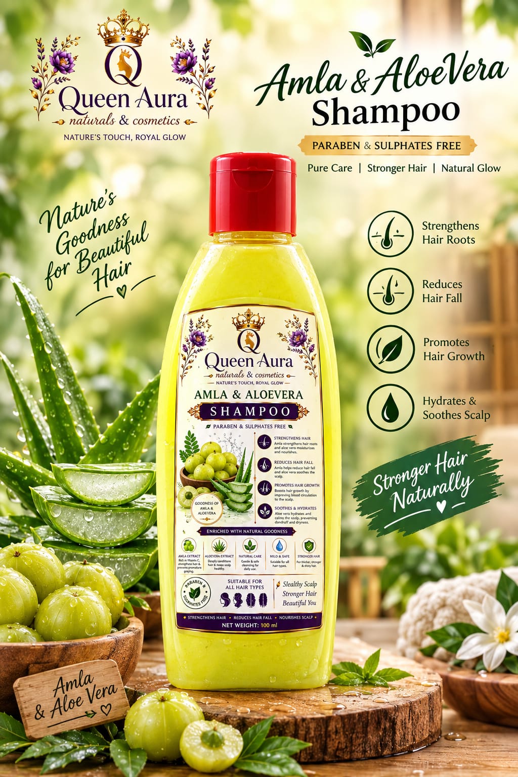 Amla & aloevera shampoo 200ml
